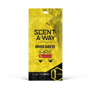 Scent-A-Way MAX Odorless Dryer Sheets
